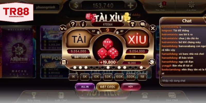 Hệ thống bàn cược và dữ liệu thống kê tại sảnh 