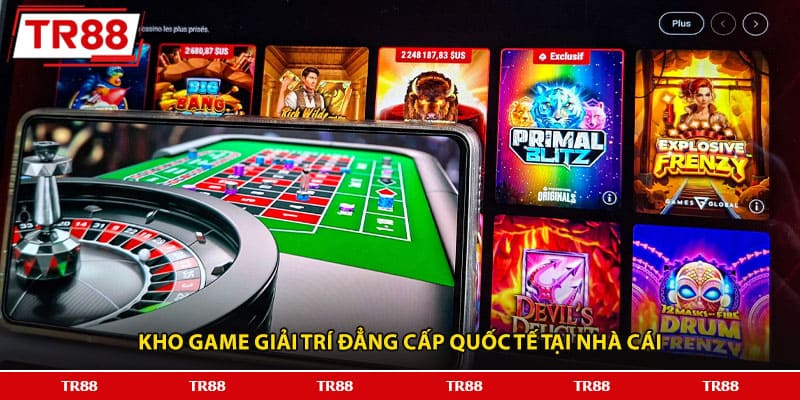 Kho game giải trí đẳng cấp quốc tế tại nhà cái